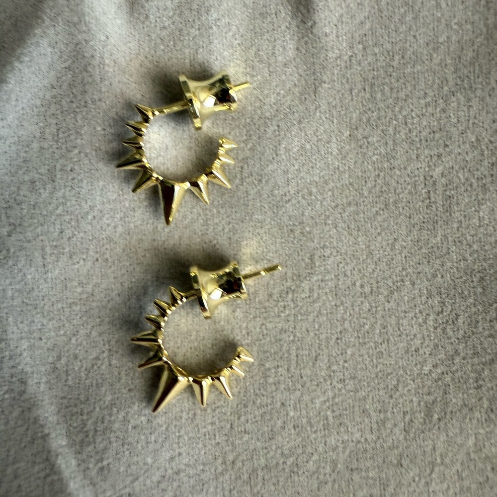 Melinda Maria Gold Spike Earrings